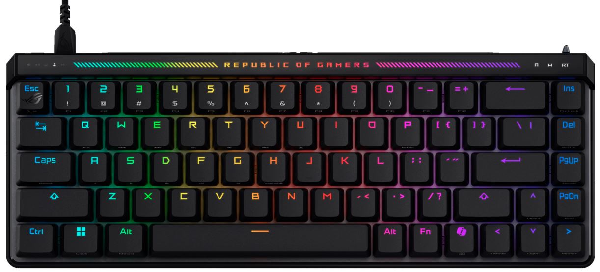 Клавиатура ASUS M605 ROG FALCHION ACE HFX 90MP03VE-BKRA20 HFX/RU/PBT (1000853021)