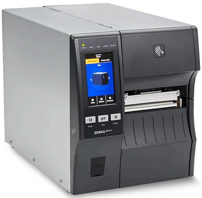 Термопринтер Zebra ZT41143-T0E0000Z TT Printer ZT411; 4'', 300 dpi, Euro and UK cord, Serial, USB, 10/100 Ethernet, Bluetooth 4.1/MFi, USB Host, EZPL