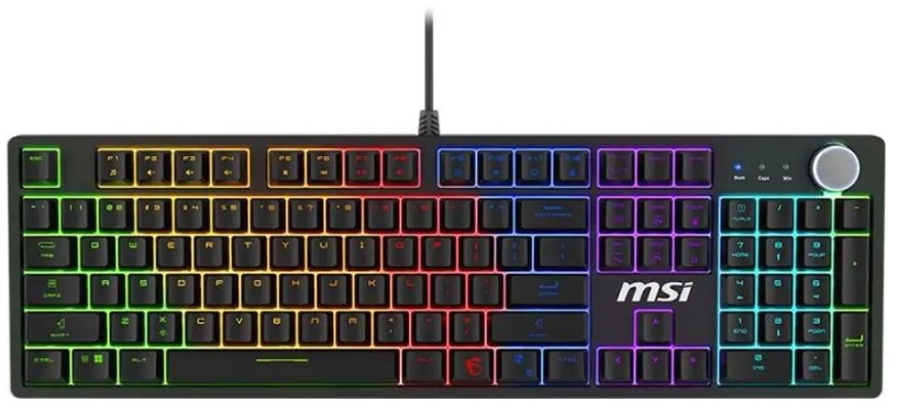 Клавиатура MSI GK320 S11-04RU259-HH9 механическая черный USB Multimedia for gamer LED