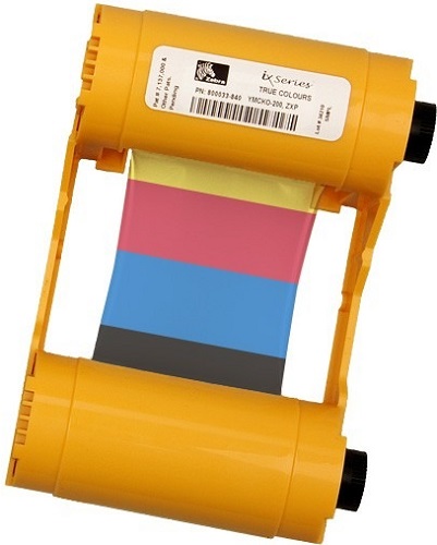 Лента красящая Zebra 800033-840 YMCKO для ZXP3, 200 отпечатков OEM 800033-840-AIDC/L
