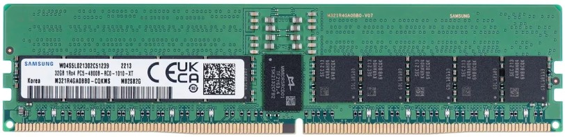 Модуль памяти DDR5 32GB Samsung M321R4GA0BB0-CQK PC5-38400 4800MHz (1Rx4) ECC Reg  1.1V OEM