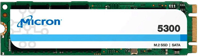 Накопитель SSD M.2 2280 Crucial MTFDDAV960TDS-1AW1ZABYY 5300 PRO 960GB SATA 6Gb/s 3D TLC 540/520MB/s 95K/35K IOPS MTBF 3M Micron