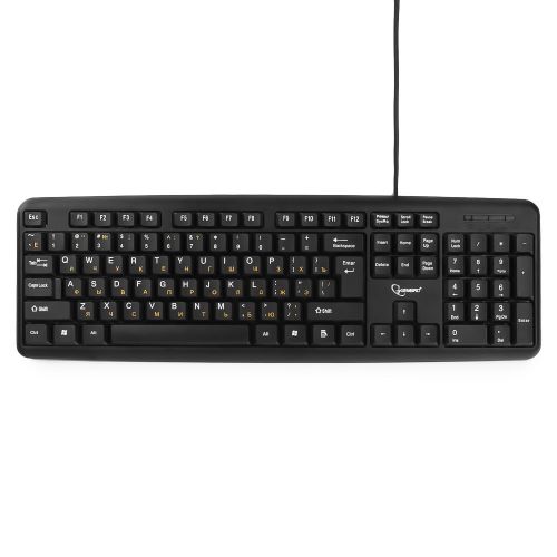 Клавиатура Gembird KB-8320U черная, USB, 104 клавиши KB-8320U-BL