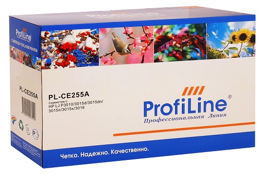Картридж ProfiLine PL-CE255A/724  для принтеров HP LJ P3010/3015d/3015dn/3015n/3015x/3016/MFP M525/Canon LBP6750dn/6780x 6000 копий ProfiLine PL_CE255A/724