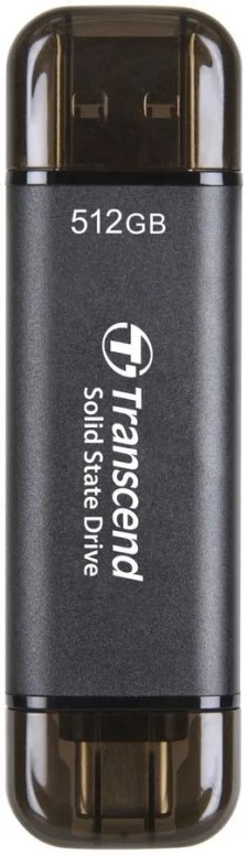 Внешний SSD USB 3.2 Gen 2 Type-C Transcend TS512GESD310C ESD310C 512GB Type C/А 1050/950MB/s черный