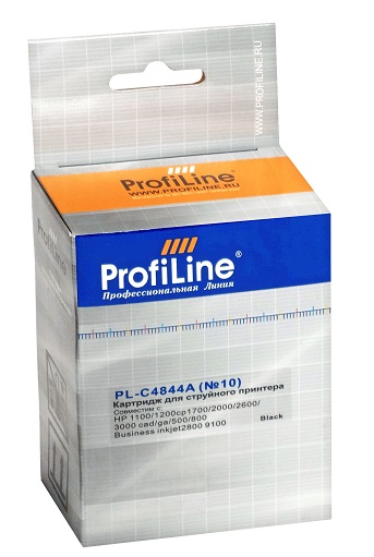 Картридж ProfiLine PL-C4844A-Bk №10 для принтеров HP Designjet 100/500/70/800/815/820/Business Inkjet1000/1100/1200/1700/2000/2200/2230/2250/2280/2300 PL_C4844A_BK