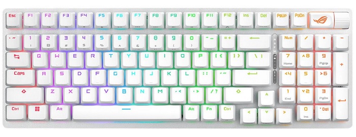Клавиатура Wireless ASUS X901 SCOPE II 96 90MP037A-BKRA30 WL/WHT/NXSW/RU/PBT
