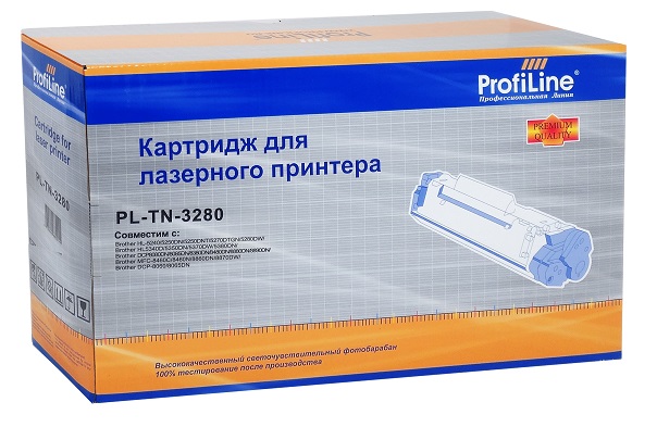 Картридж ProfiLine PL-TN-3280  для принтеров Brother HL-5240/5250DN/5250DNT/5270/5280DW/5340D/5370DW/3250/5380DN/MFC8460/8460N/8860DN/8870DW/8480DN/88 PL_TN-3280