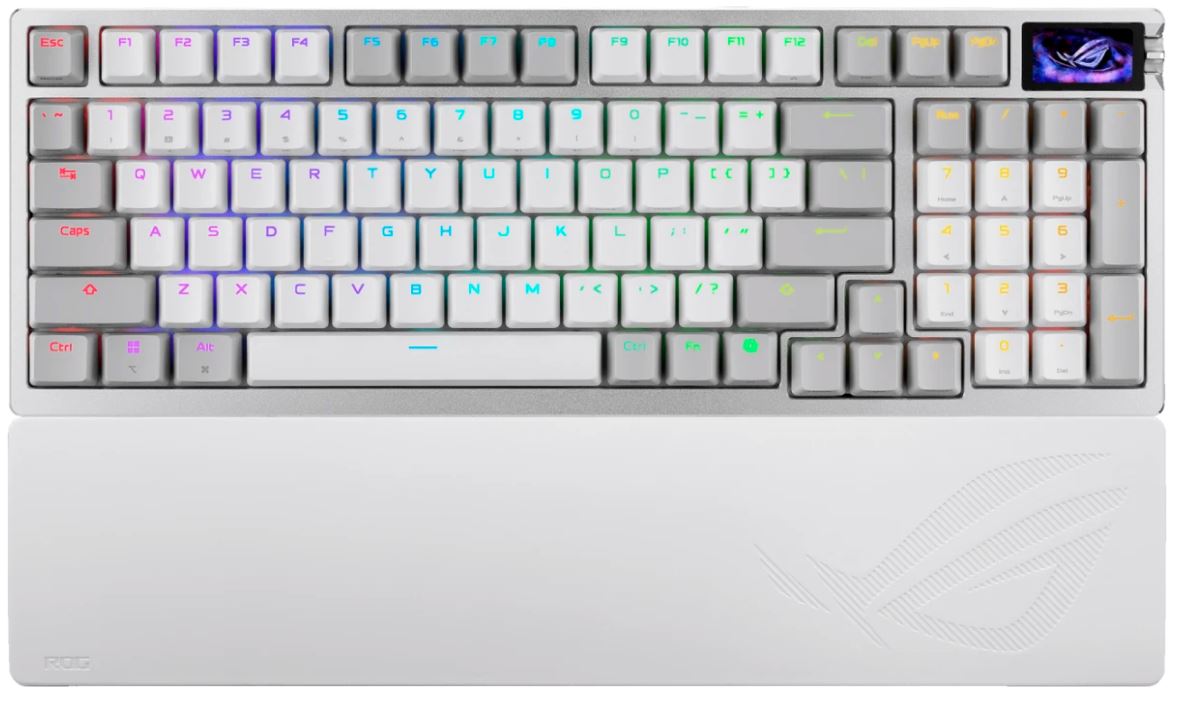 Клавиатура ASUS M901 ROG AZOTH 96 90MP040H-BKRA10 HE/WHT/HFXV2/RU/ABS (1000853018)