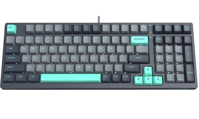Клавиатура A4Tech Fstyler FS300 механическая черная/серая USB for gamer LED (2000133) FS300 PANDA ROCK