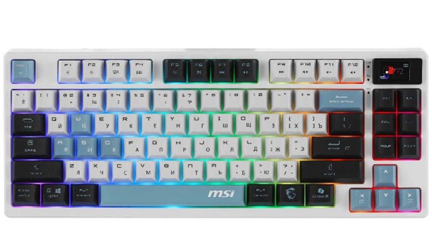Клавиатура MSI FORGE GK600 TKL W SKY RU
