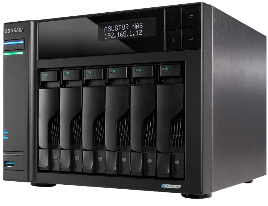 Сетевое хранилище ASUSTOR AS6706T V2 6-Bay NAS/Media player/Intel Celeron N5105 2.0GHz up to 2.9GHz, 8GB SO-DIMM DDR4, noHDD(HDD,SSD),2xUSB3.2,HDMI