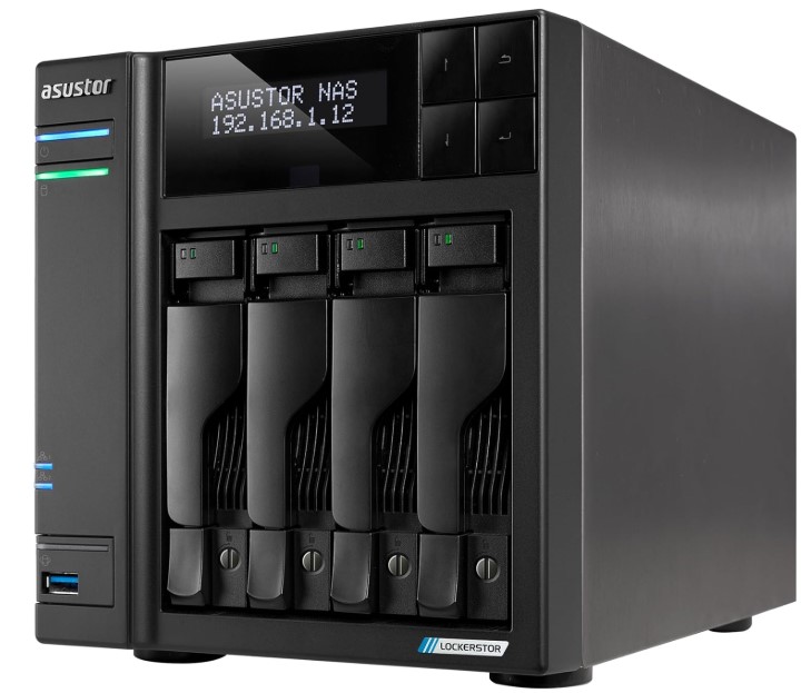 Сетевое хранилище ASUSTOR AS6704T V2 4-Bay NAS/Intel Celeron N5105 2,0GHz/4GB DDR4, noHDD(HDD,SSD)/2x2,5Gbe(LAN)/2xUSB3.2,HDMI