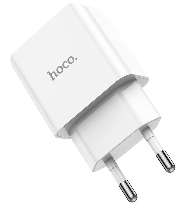 Зарядное устройство сетевое Hoco C106A Leisure 6931474783882 1 USB, 2.1A, цвет: белый (1/36/216)