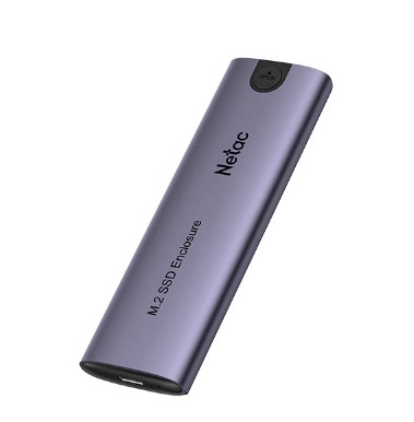 Внешний корпус Netac NT07WH51-32CA WH51 для SSD M.2 SATA, NVMe USB 3.1 Type-C Алюминий
