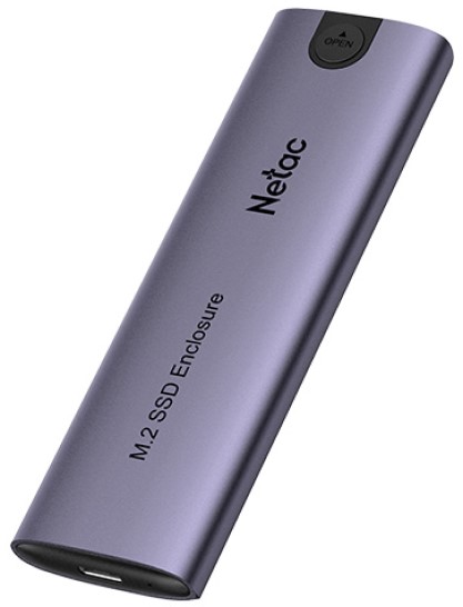 Внешний корпус Netac NT07WH51-32C2 WH51 для SSD M.2 SATA/NVMe -> USB3.1 Type-C Алюминий