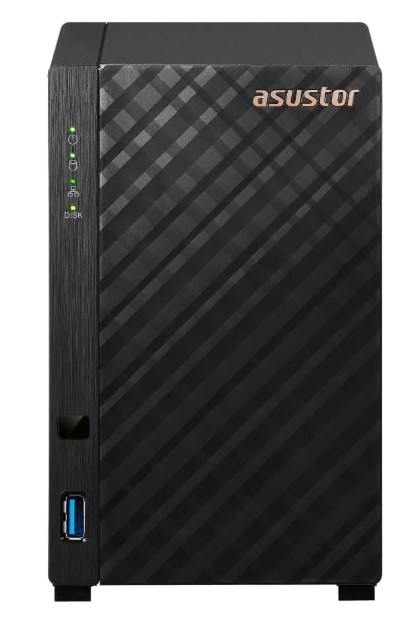 Сетевое хранилище ASUSTOR AS1202T 2BAY/CPU(4Core) 1.7GHz/1GB DDR4/noHDD,LFF(HDD,SSD)/1x2.5GbE(LAN)/3xUSB3.2