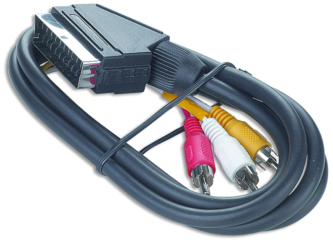 Кабель видео Gembird CCV-519 SCART / 3xRCA, 1.8 м Cablexpert