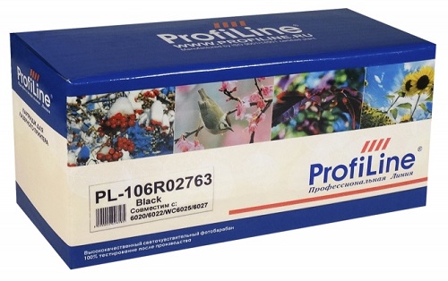 Картридж ProfiLine PL_106R02763_BK для принтеров Xerox Phaser 6020/6022/WorkCentre 6025/6027/6020BI/6022NI/6025BI/6027NI Black 2000 копий