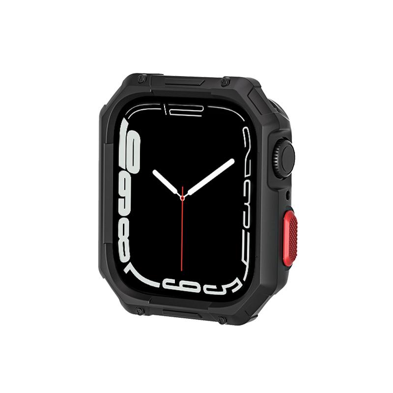 Чехол из ТПУ для Apple Watch Серии 11 10 9 8 7 SE 6 5 4 41мм 44мм 40 45мм 42 46мм Бампер Защита экрана iWatch Ultra 1 2 3 49мм Чехлы Аксессуары Series 11 10 42mm чёрный PINSENDA