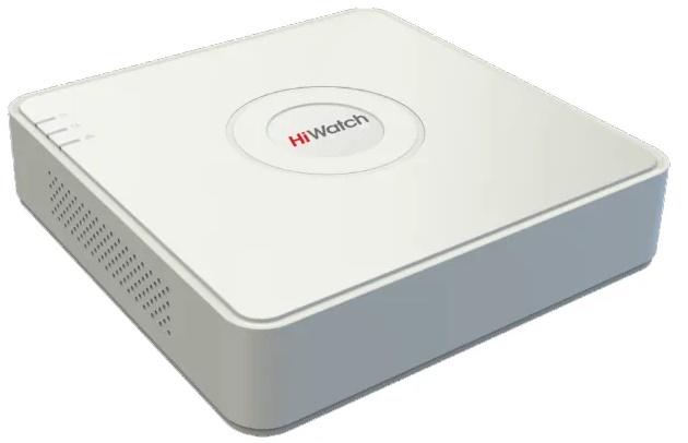 Видеорегистратор HiWatch DVR-104P-G(B) 4-х канальный гибридный HD-TVI для аналоговых HD-TVI AHD и CVI камер + 1 IP-канал/1080p, Видеовход: 4 канала BN