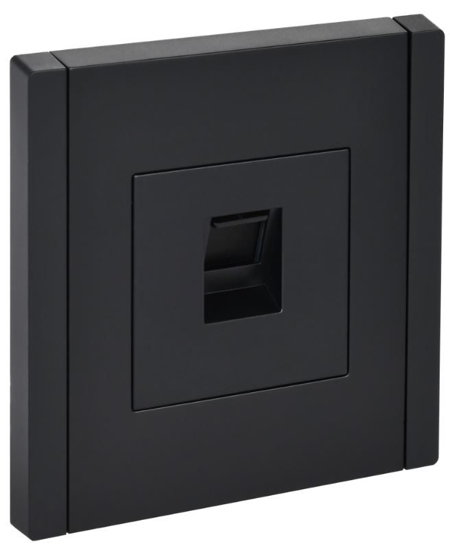 Розетка компьютерная IEK FP-K10-1-K02 FORTE&PIANO RJ45 кат.5E FP132 черный