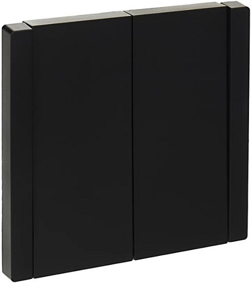 Переключатель двухклавишный IEK FP-V22-0-10-1-K02 FORTE&PIANO 10А FP107 черный