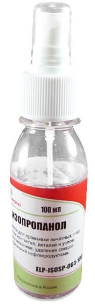 Спирт изопропиловый ELP ELP-ISOSP-004-100 химически чистый, без запаха (фл.100 мл.спрей) Shell