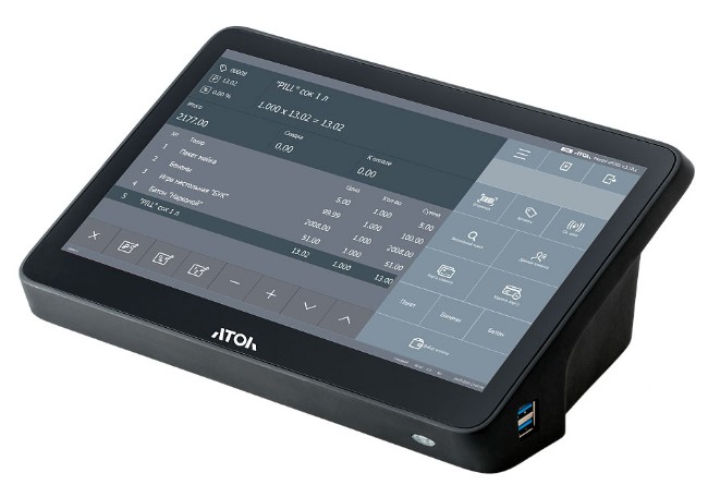 Терминал АТОЛ Optima V8 АТОЛ 63853 сенсорный 11.6", N100, 8 ГБ DDR4, SSD 128 Гб M.2, без АКБ, без ОС