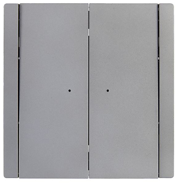 Переключатель двухклавишный IEK FP-V22-1-10-1-K46 FORTE&PIANO с инд. 10А FP508 сталь
