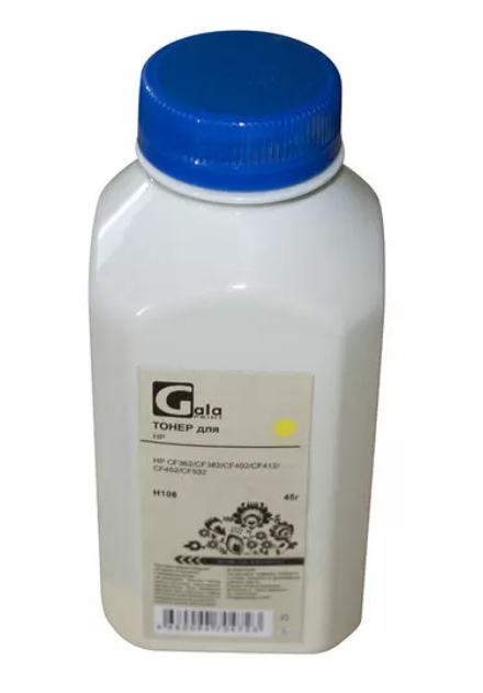 Тонер GalaPrint GP_TNR_U_H108_Y_45_P GP-CF362/CF382/CF402/CF412/CF452/CF532/CF542/CE402/CE412 для принтеров HP CLJ M154/M180/M252/M280/M351/M451/M475/