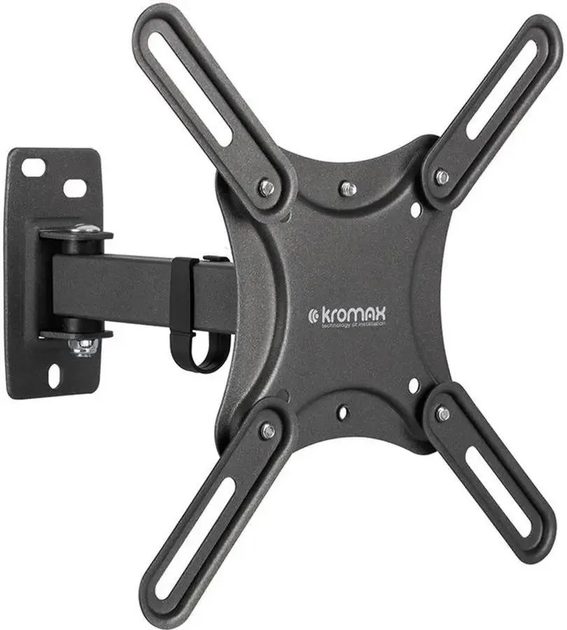 Кронштейн Kromax CORBEL-4 Kromax 90464 для телевизора черный 15"-42" макс.25кг настенный поворот и наклон