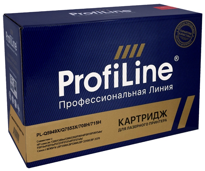 Картридж ProfiLine PL_Q5949X/Q7553X/715H (№49X) для принтеров HP LaserJet 1320/3390/P2014/P2015/M2727/Canon i-SENSYS LBP3300/LBP3360/LBP-3310/LBP-3370