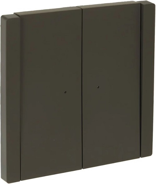 Переключатель двухклавишный IEK FP-V22-1-10-1-K03 FORTE&PIANO с инд. 10А FP308 серый