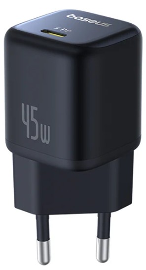 Зарядное устройство сетевое Baseus PicoGo GaN P10176800123-00 1C 45W EU Cosmic Black