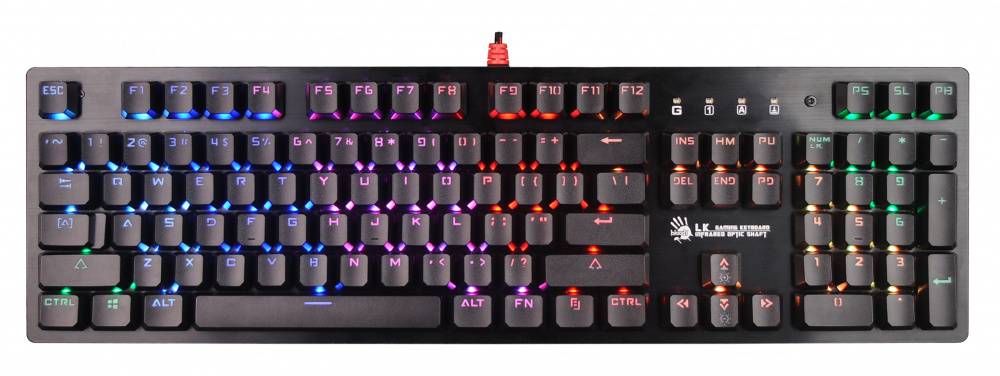 Клавиатура A4Tech Bloody B820R механическая черный USB for gamer LED (477614) Bloody B820R Blue S