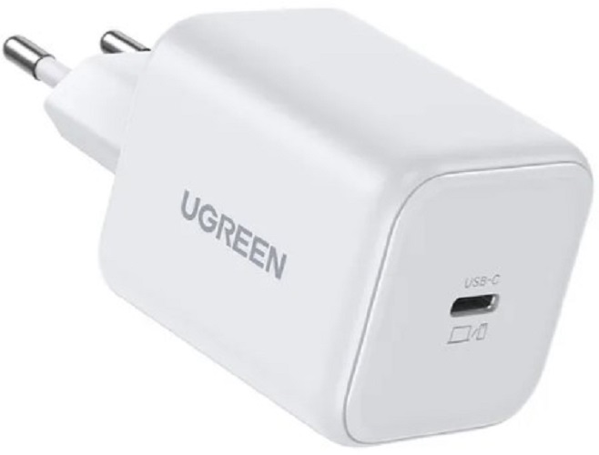 Зарядное устройство сетевое UGREEN X524 65053_ 45W USB-C GaN Fast Charger EU. Цвет: белый