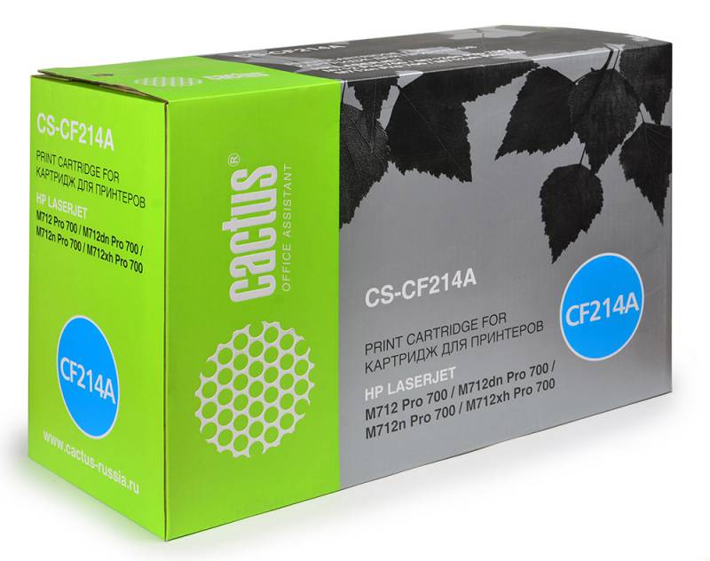 Картридж Cactus CS-CF214A для принтеров HP LaserJet 700 MFP M712 (10000стр.)