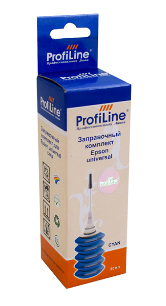 Чернила ProfiLine PL_INK_U_E_C_30ml для принтеров Epson универсальные Cyan 1*30 мл водн