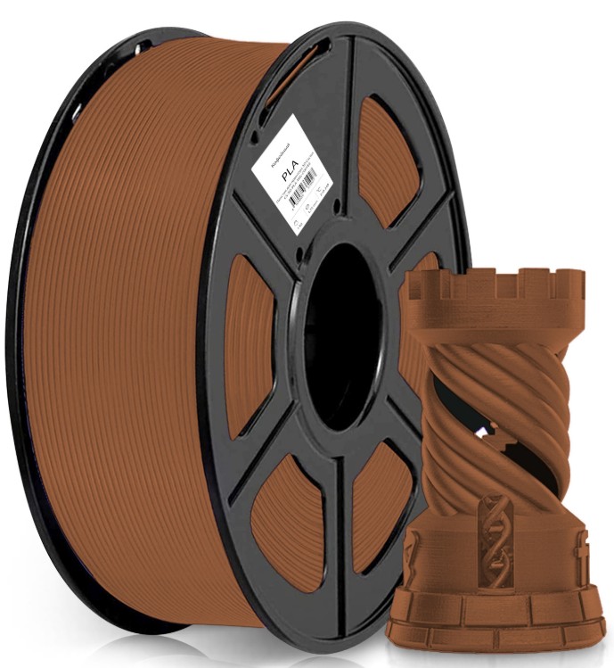 Пластик для принтера 3D PLA Cactus CS-3D-PLA-1KG-COFFEE d1.75мм 1кг L326м 1цв.
