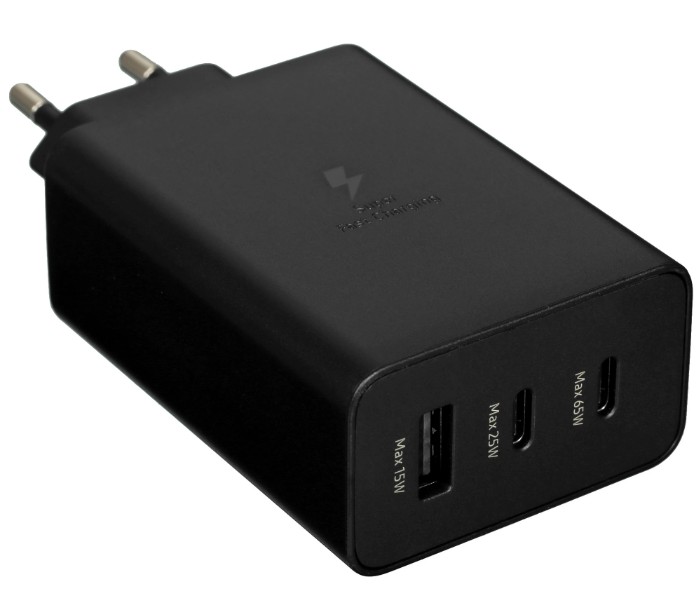 Зарядное устройство сетевое Samsung EP-T6530 65W 3-Port (USB-Cx2/USB) Black EP-T6530NBEGWW