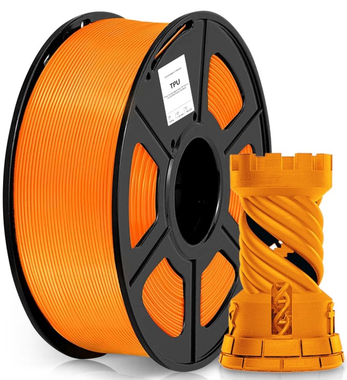 Пластик для принтера 3D TPU Cactus CS-3D-TPU-0.8KG-ORANGE D1.75ММ 0.8КГ L336М 1ЦВ.