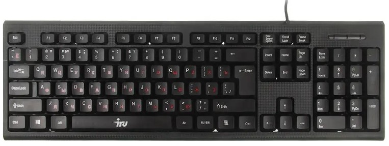 Клавиатура и мышь Oklick 621M IRU 475653 клав: черный, мышь: черный, USB