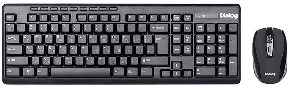 Клавиатура и мышь Dialog KMROP-4020U black USB