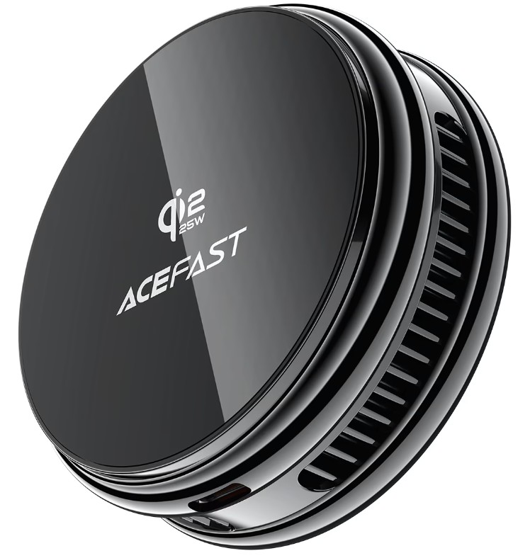Зарядное устройство беспроводное ACEFAST E47 магнитное Fast Qi2 25W Magnetic Wireless Charger с рассеиванием тепла. Цвет: черный AF-E47-BK