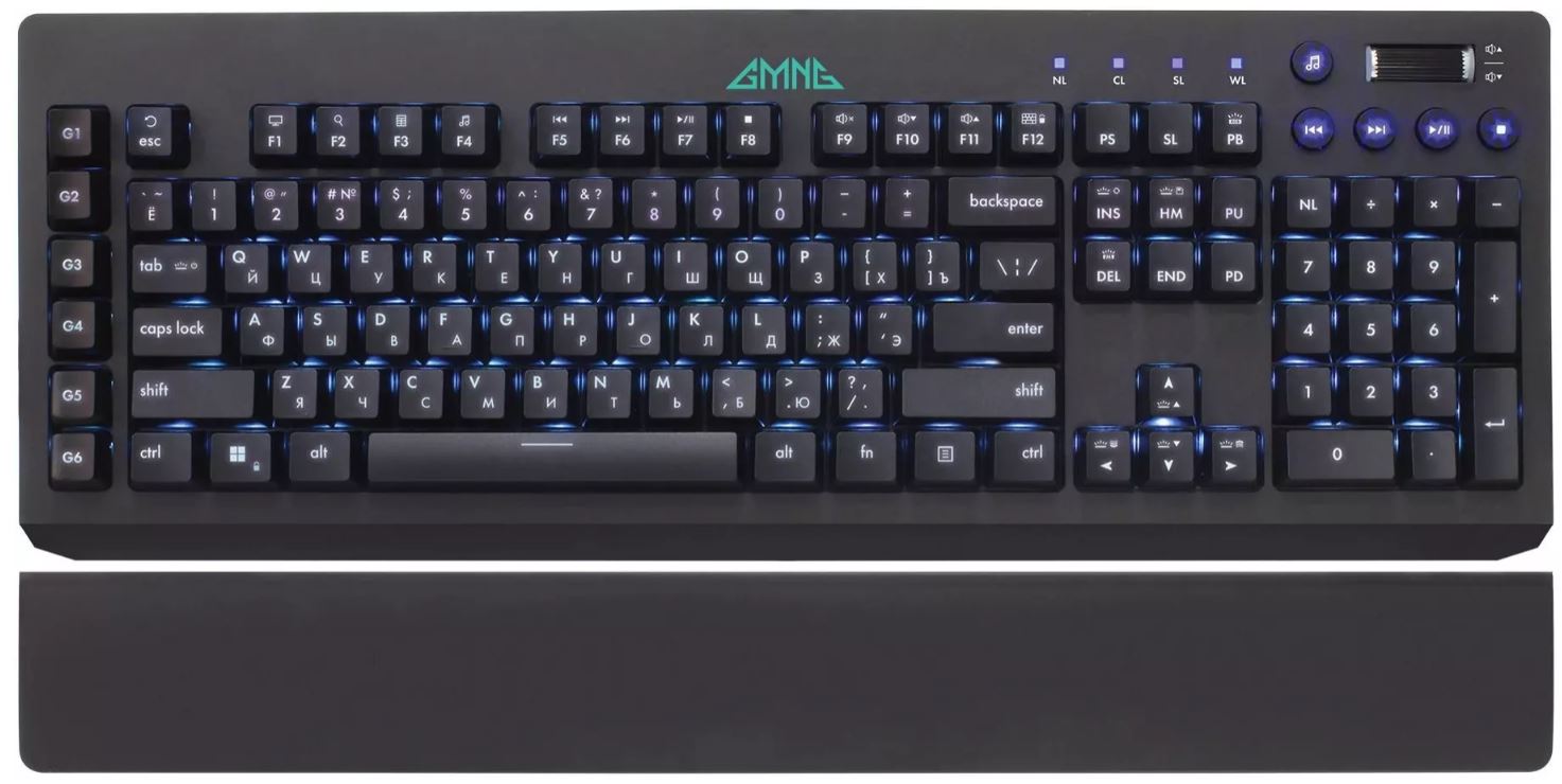 Клавиатура GMNG GG-KB770XP 1901099 механическая черный USB Multimedia for gamer LED (подставка для запястий)