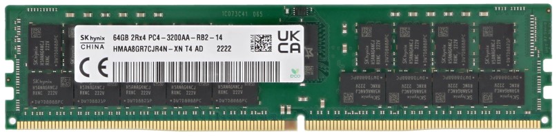 Модуль памяти DDR4 64GB Hynix original HMAA8GR7CJR4N-XN PC4-25600 3200MHz CL22 ECC Reg 1.2V, OEM