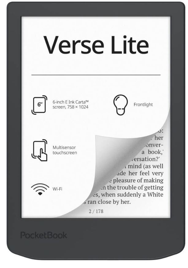 Электронная книга PocketBook PB619-T-WW 619 Verse Lite Midnight Grey