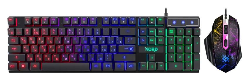 Клавиатура и мышь Defender NORD GS-959 RU 52959 BLACK