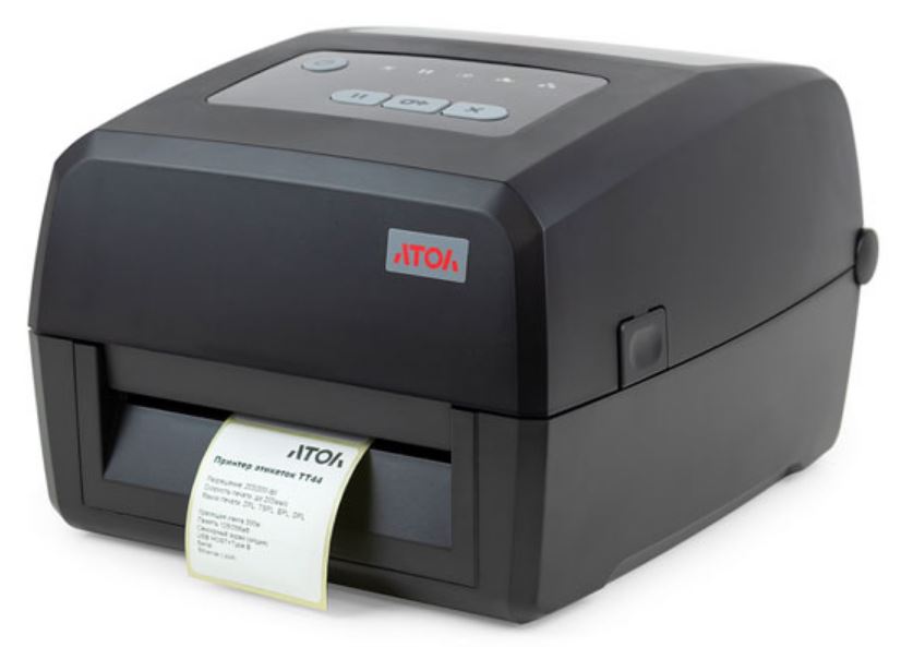 Принтер термотрансферный АТОЛ ТТ44 203 dpi, USB, RS-232, Ethernet, OTG, LCD, ширина печати 108 мм, скорость печати 203 мм/с АТОЛ 60111
